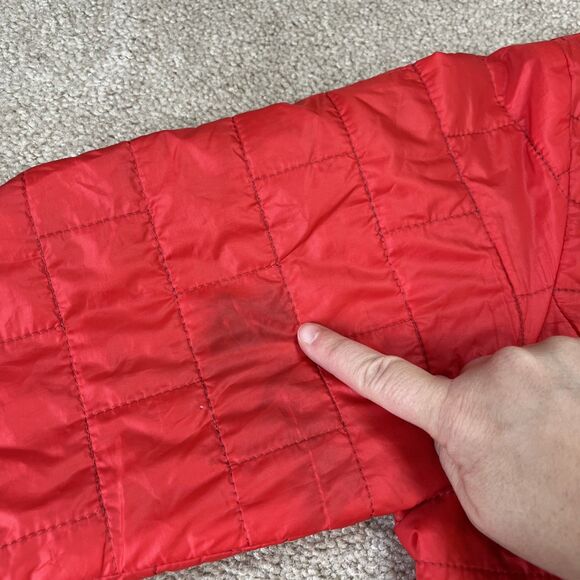 Patagonia Nano Puff Jacket Womens Small Red Primaloft Lightweight Logo FLAW - Picture 5 of 12